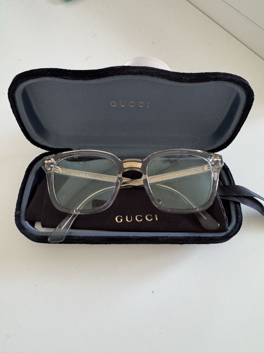 Gucci Occhiali & Lenti: Gucci Sonnenbrille transparent mit Etui – Usato da Basel venduto da jul_8kpx