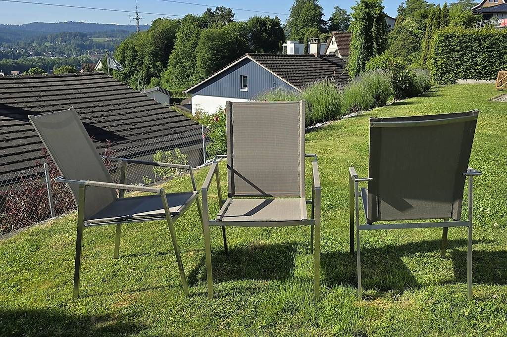 Sedie: Premium Edelstahl Gartenstühle  Modernes Design – Usato da Niedergösgen venduto da Hasi75
