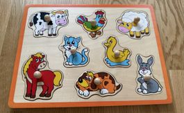 Puzzle en bois, 8 pièces