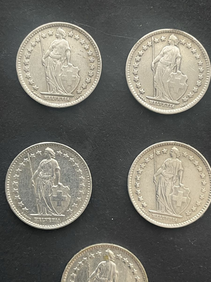 Toutes les monnaies: -.50 Silber CH Jahr diverse – D'occasion à Meierskappel par Hala03