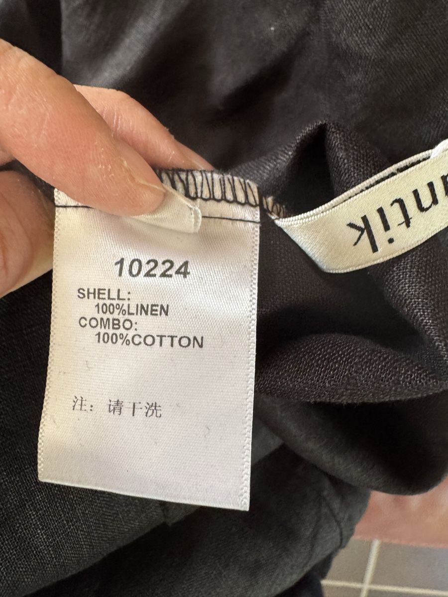 Vestiti: Schwarzes Maxikleid aus 100 % Leinen, neu – Nuovo e nell'imballaggio originale da Veyras venduto da ValClasse 7