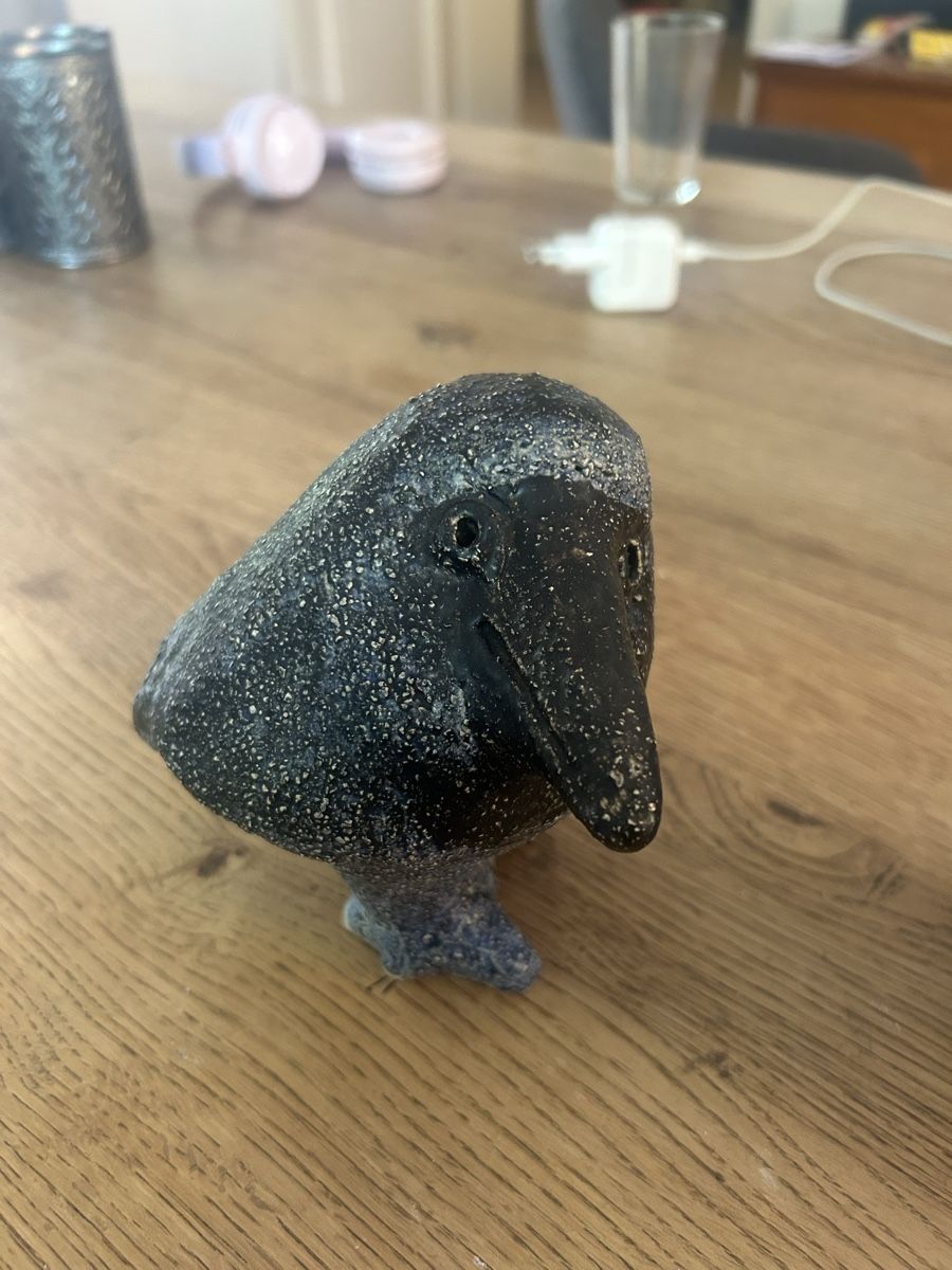 Tutte le decorazioni: Keramik-Figur Vogel Ueli Schmutz  – Usato da Bern venduto da miafilippa01