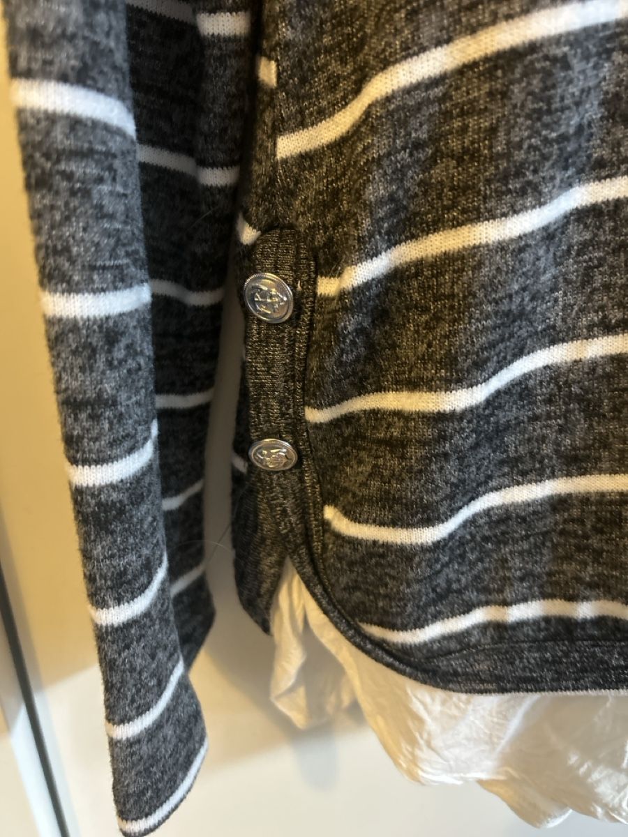 Blusen: Damen Pullover Chicoree gestreift Grösse M – Gebraucht aus Riehen von S______ 1