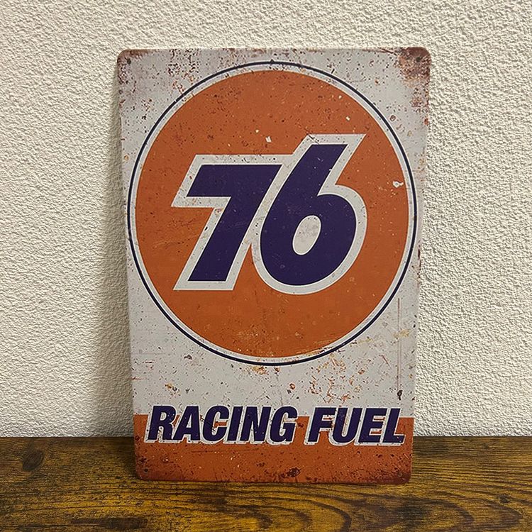 GULF 76 Racing Fuel – Vintage-Blechschild (30x20 cm) (Neu und ...