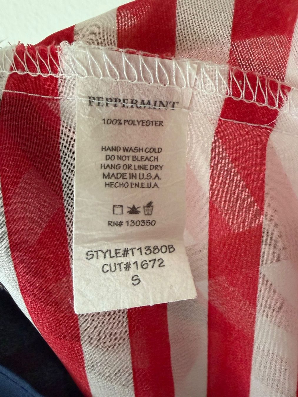 Top: Peppermint Top gestreift rot/weiss, Racerback, Gr. S – Usato da Aarau venduto da Better_Buy_From_Stef 3