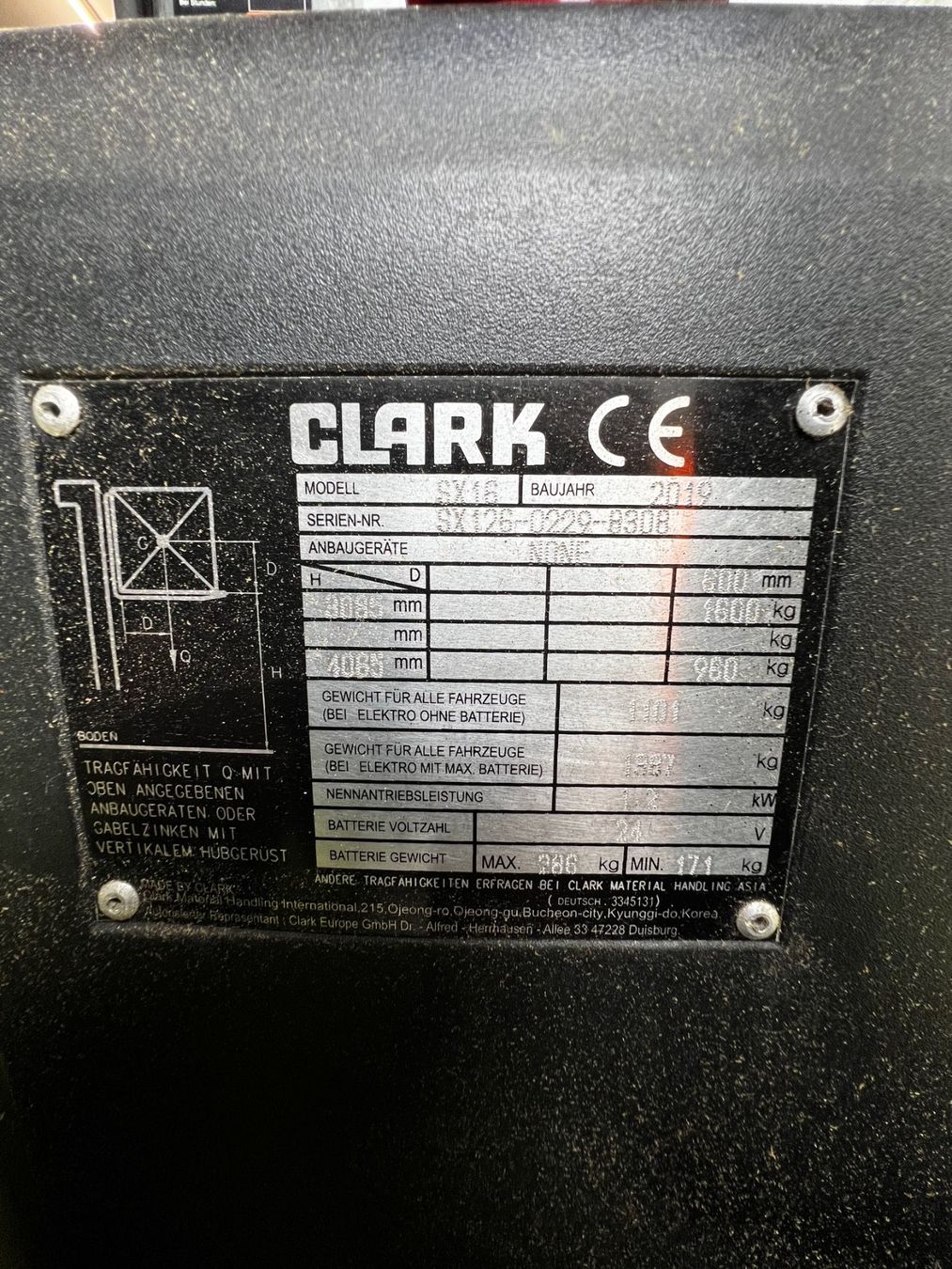 Carrelli elevatori e a forche: Clark Deichselstapler mit Triplex Vollfreihub und Initialhub – Usato da Bubendorf venduto da andreas092 4