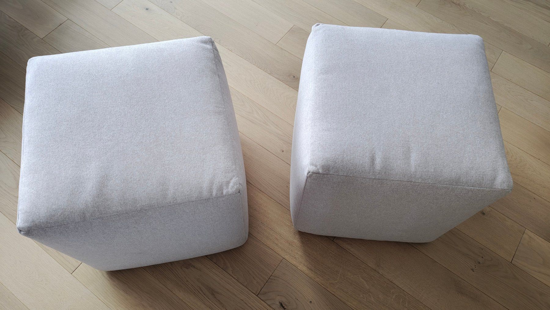 Micasa Tabourets: 2x Pouf Hocker beige – D'occasion à Bolligen par Casewise