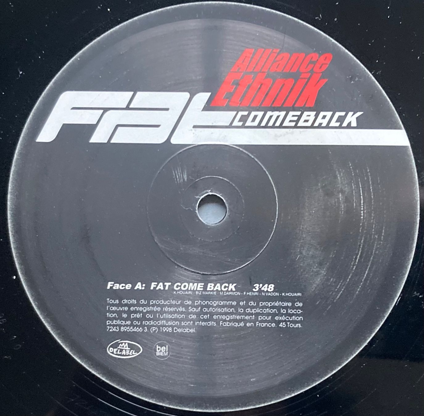 Vinyles: ALLIANCE ETHNIK - FAT COMEBACK – D'occasion à Poliez-Pittet par Newtown-Records 2