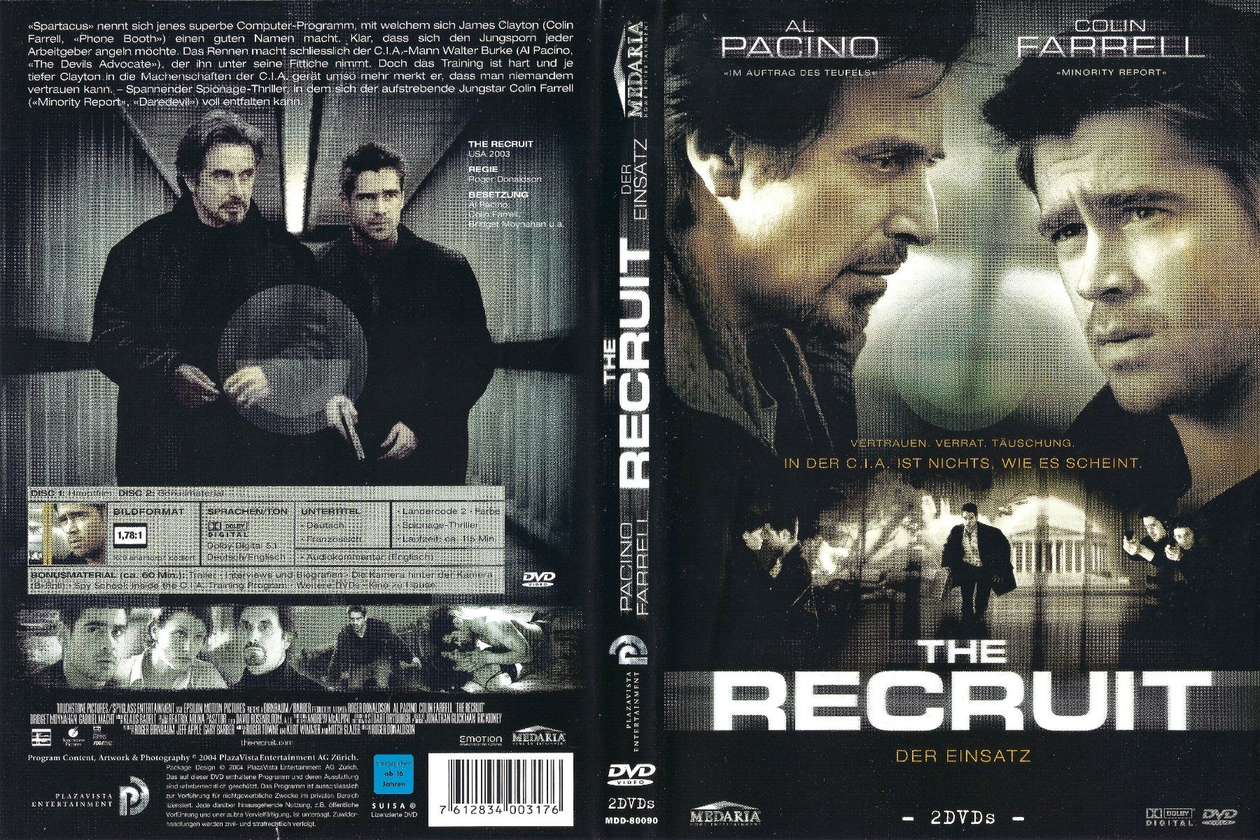 Tutti i DVDs: The Recruit - Der Einsatz – Usato da Zürich venduto da Cineasten