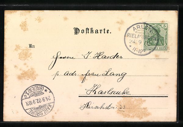 Cartes postales: Litho Soleure, Chocolat Suchard, Ortsans – D'occasion à Berlin par bartko-reher 1