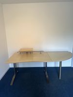 Bürotisch Holz mit Anbauplatte guter Zustand