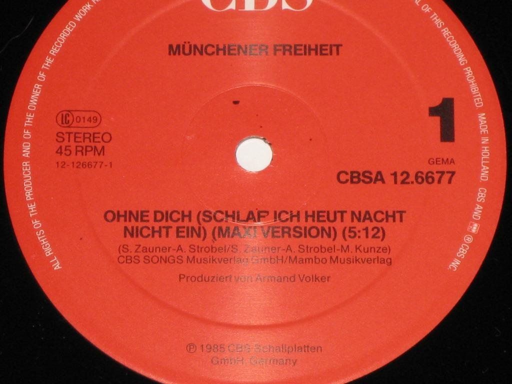 Vinyles: MAXI - MÜNCHENER FREIHEIT – D'occasion à Steckborn par Quo7 1
