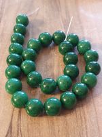 1 Strang Natürliche Grüne Smaragd jade Perlen 14 mm