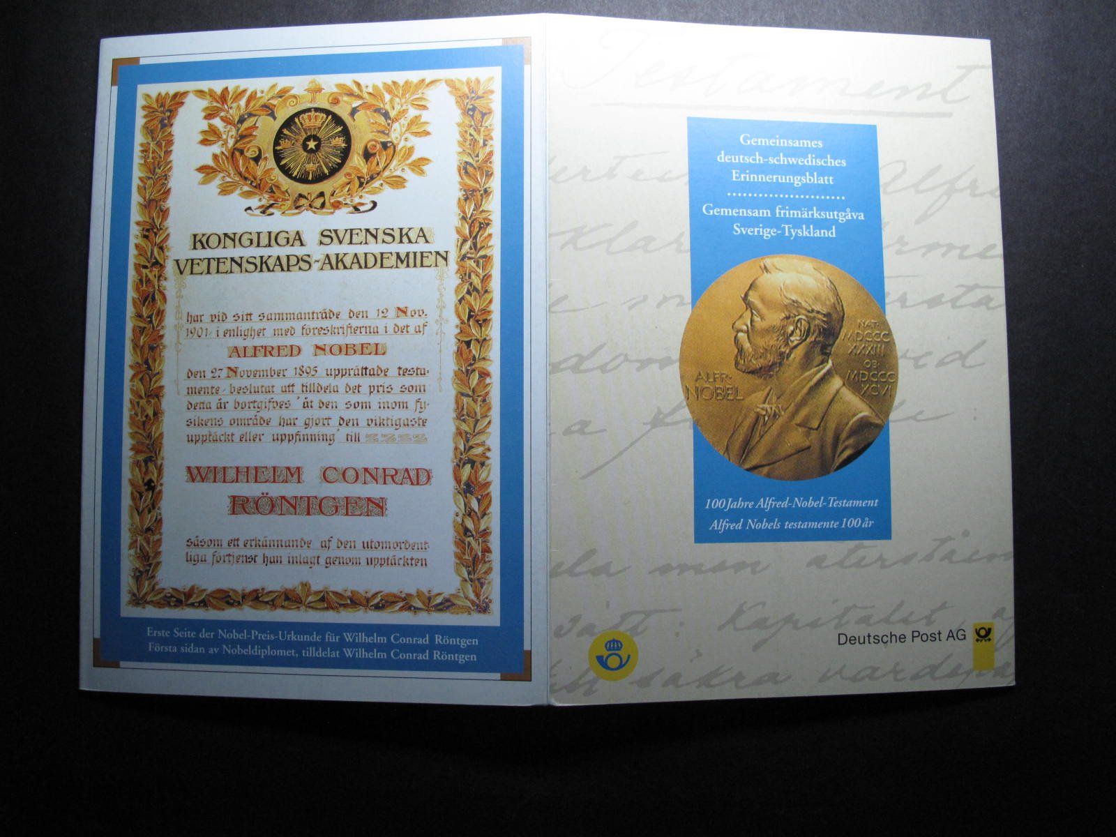 Tutti i francobolli: BRD / SWE 1995 Gemeinschaftsausgabe Alfred Nobel – Usato da Wil SG venduto da fva01 2