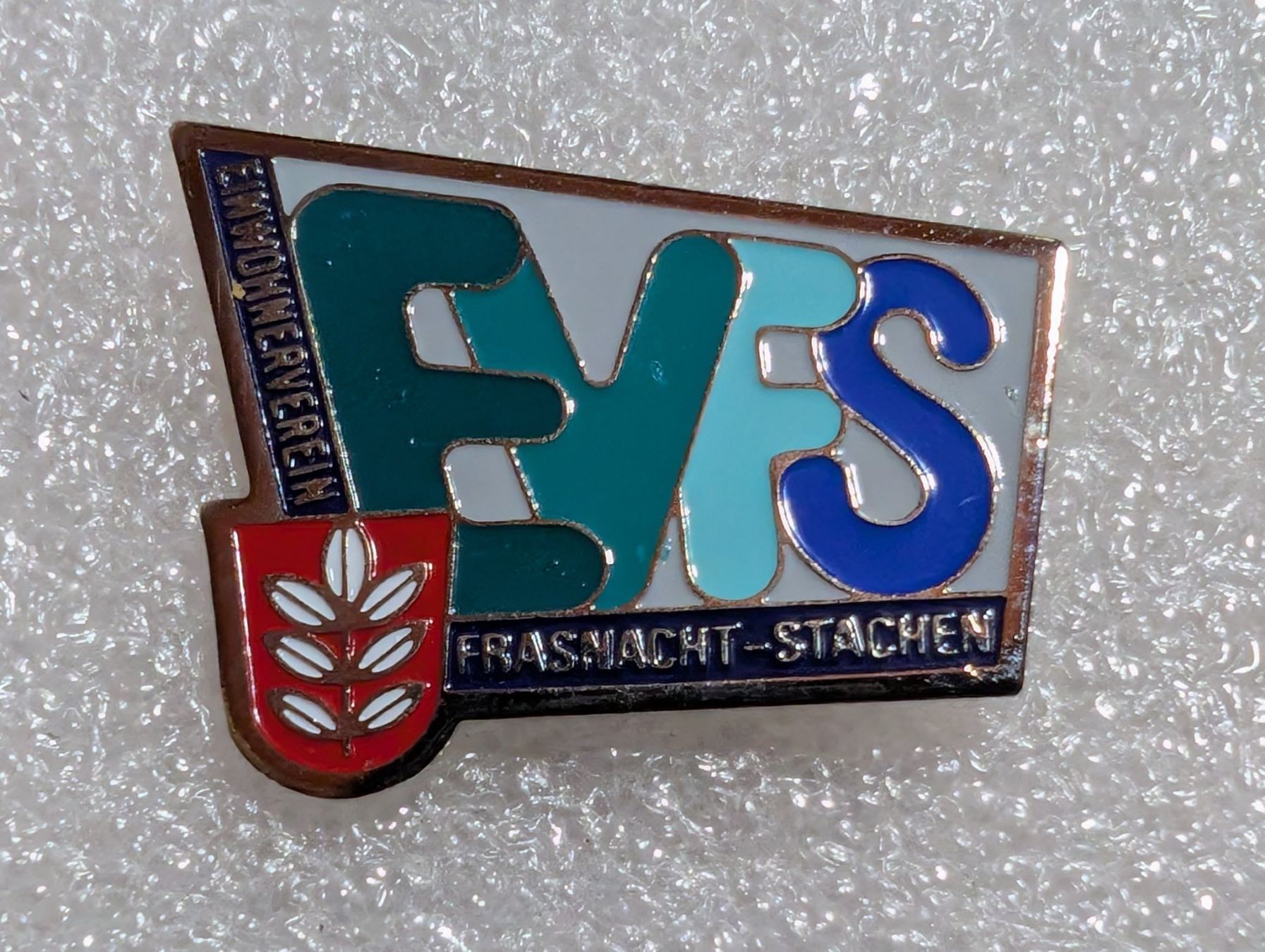 Placchette & Badge: Ansteckpin 262: EVFS – Usato da Oppligen venduto da Pin-Fall-Shop
