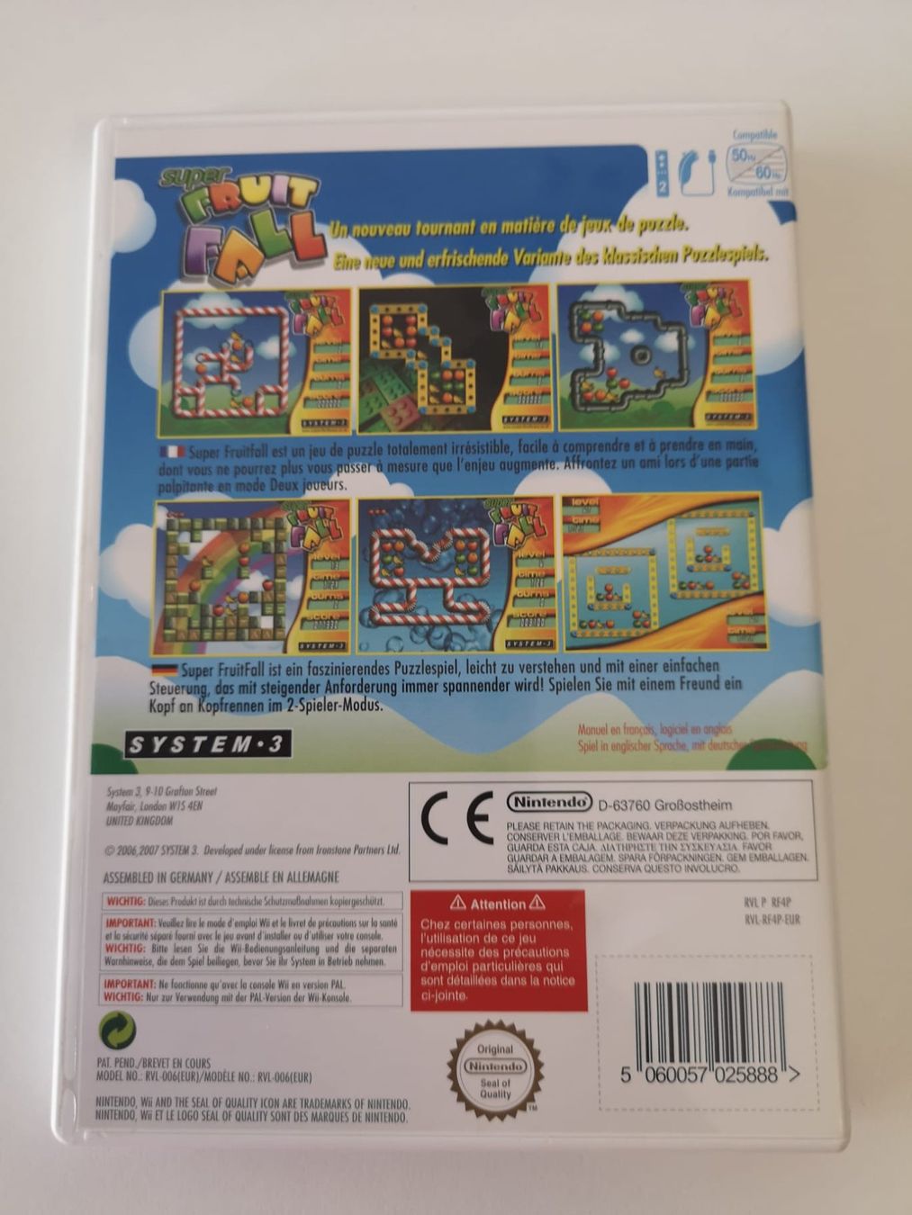 Nintendo Giochi: Super Fruit Fall (Wii) – Usato da Herisau venduto da Seyashop1 2