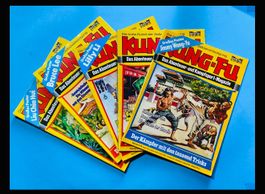 5 Kung-Fu Comic Magazine in Farbe und auch mit Fotos
