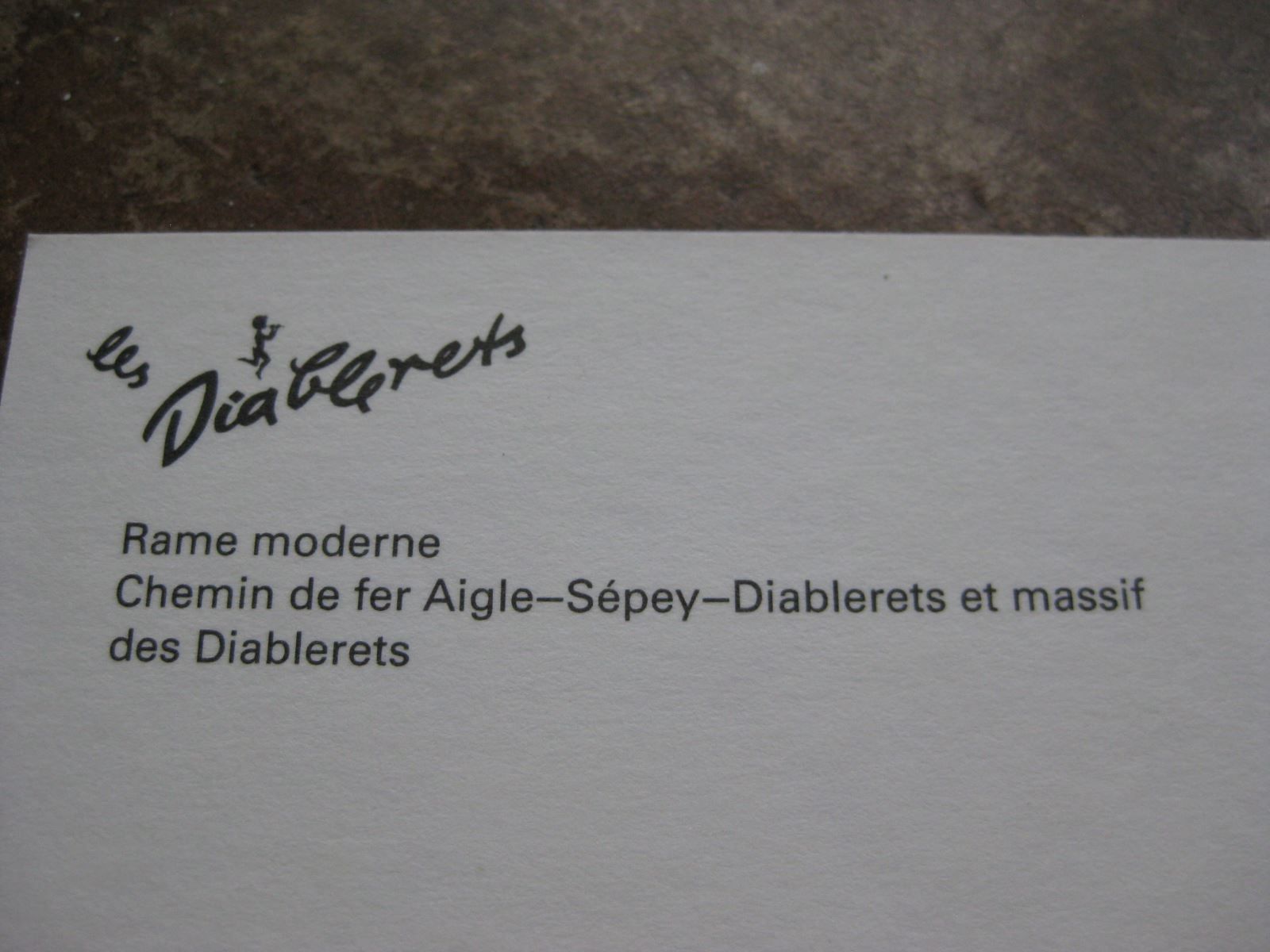 Cartoline postali: AK Les Diablerets mit Zug – Nuovo (secondo la descrizione) da Malters venduto da Marosko 2