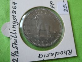 Rhodesia 1964, 2 1/2 Shillings PP