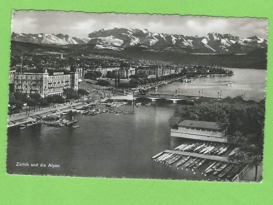 Cartoline postali: Zürich und die Alpen – Usato da Zürich venduto da t24_de