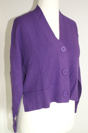 kurze Strickjacke von ?, Gr. M?, in violet