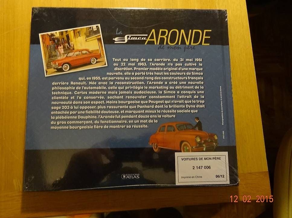 Libri: La Simca Aronde de mon père, Atlas. – Usato da conthey venduto da Roxette01 1