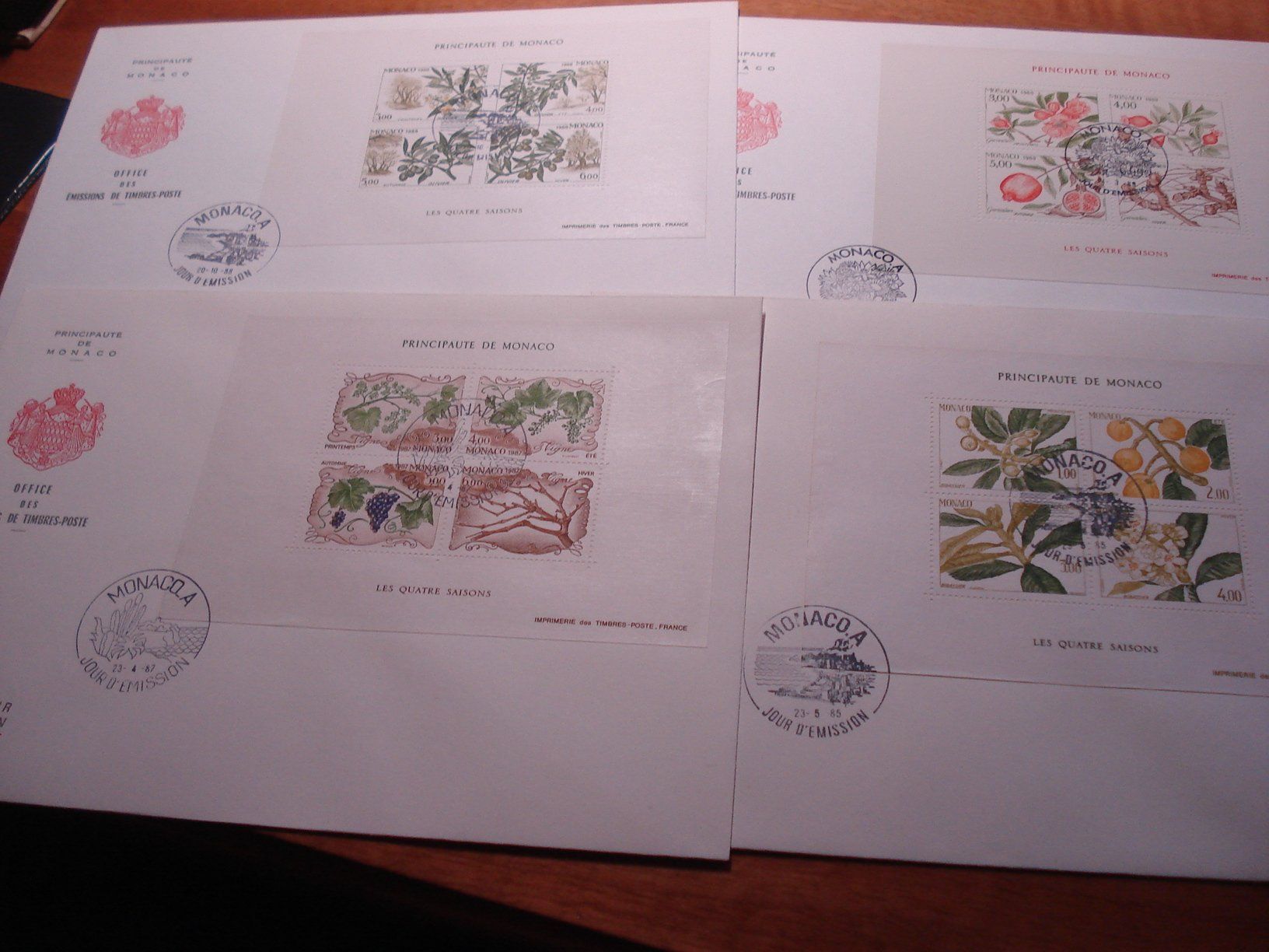 Tutti i francobolli: Bogen-FDC Monaco 1990, Historische Postgebäude – Usato da Niederwil AG venduto da morostahu 1
