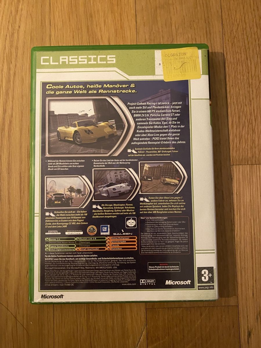 Microsoft Giochi: Project Gotham Racing 2 (PGR2) für Xbox Classic – Usato da Thunstetten venduto da Virus_33 2