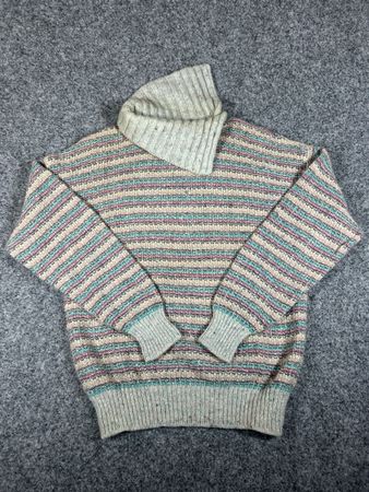 Benetton M men knit turtleneck wool
