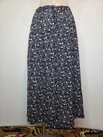 Vintage 90s Linea Floral Maxi Skirt