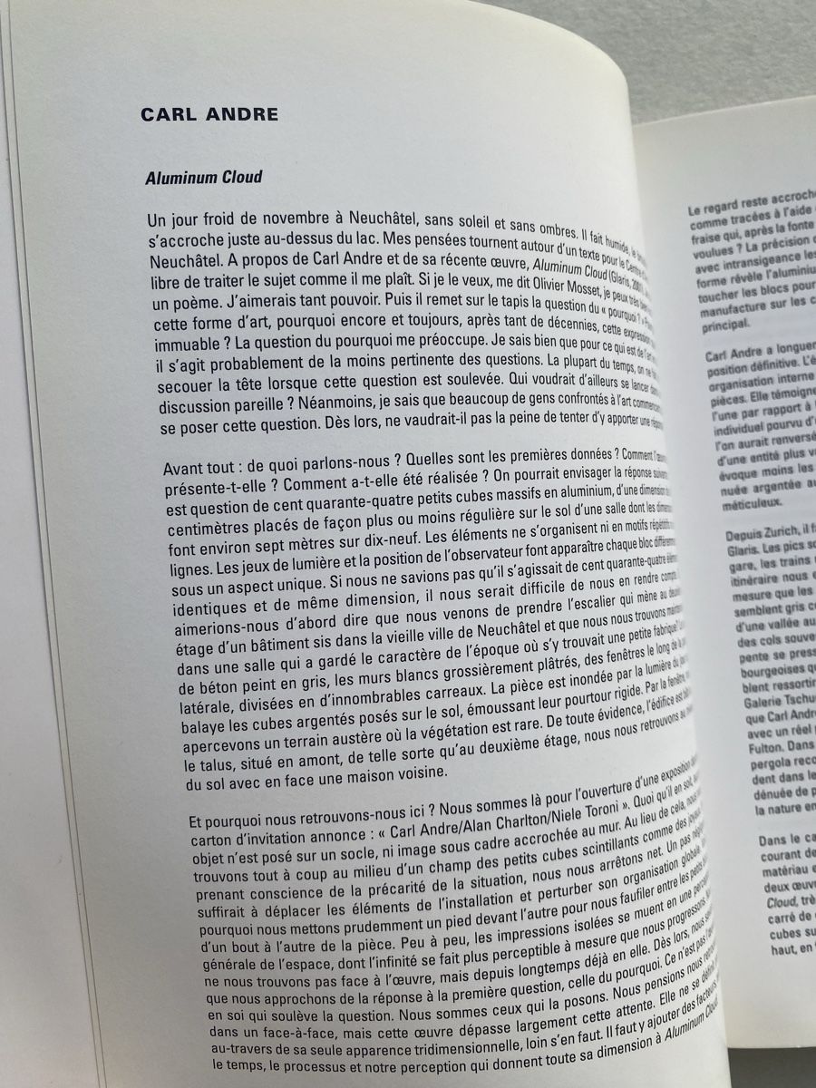 Libri: Carl Andre, Alan Charlton, Niele Toroni Buch CAN – Usato da Zürich venduto da lesgarcons 1