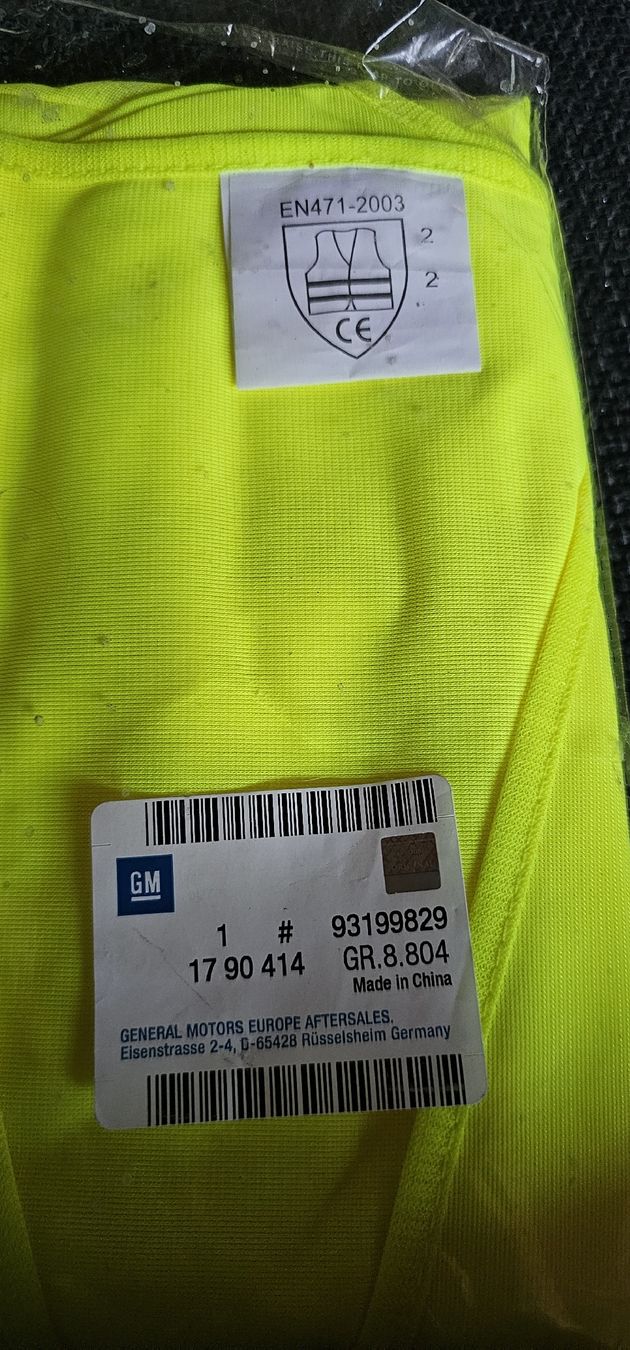 Gilet & Giacche: Neue Warnweste GM Grösse 8 Leuchtweste – Nuovo e nell'imballaggio originale da Ferden venduto da jemyce 1