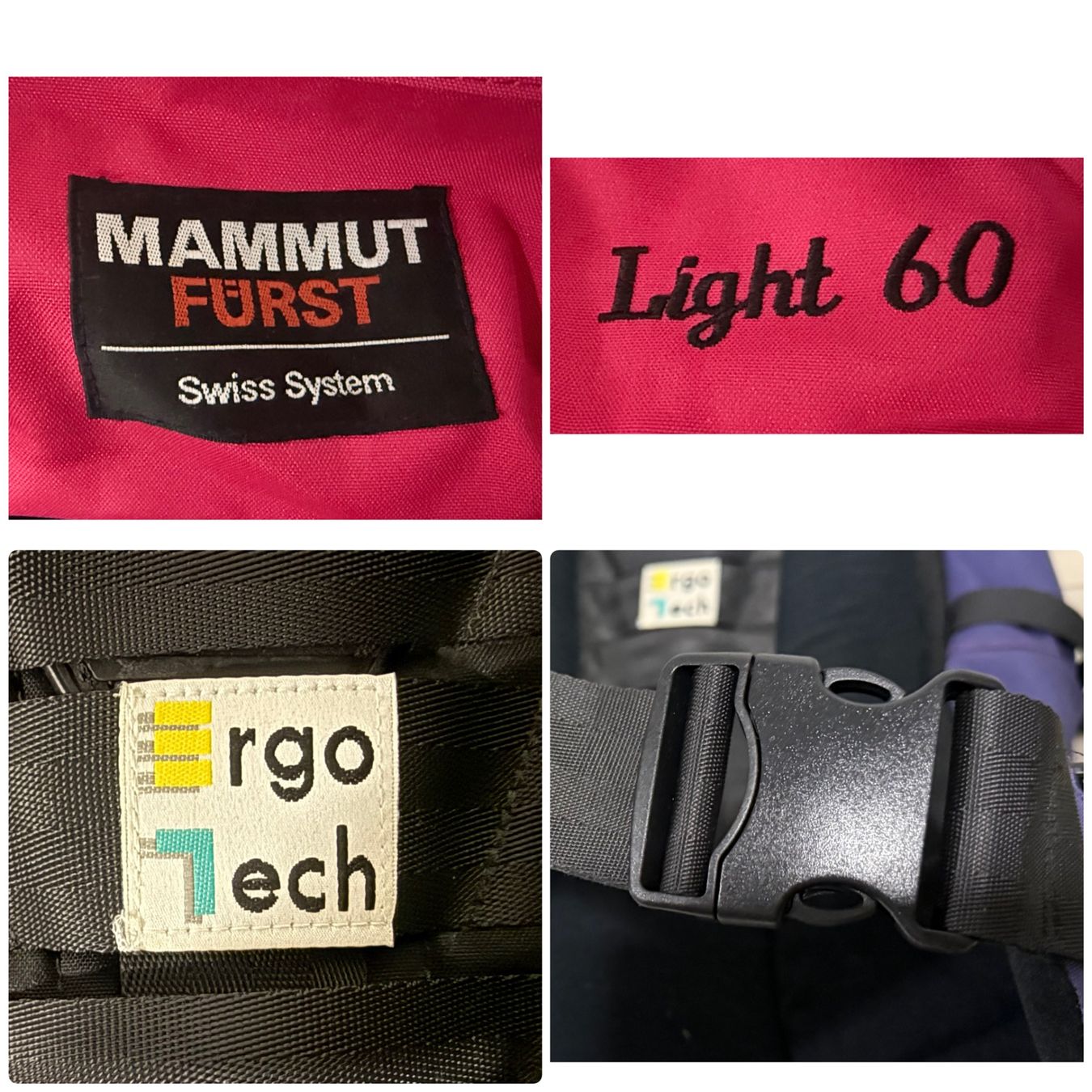Mammut Zaini: MAMMUT Light 60 Rucksack Vintage – Usato da Contone venduto da Chaos76 8