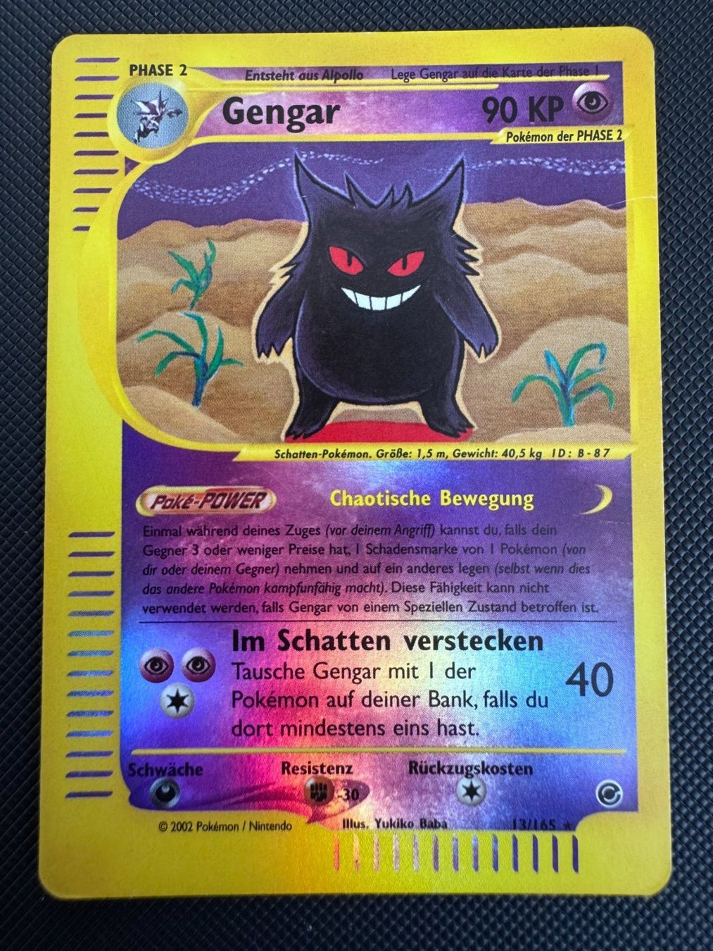 Pokémon Carte collezionabili: Pokemon Gengar Reverse Holo 13/165 - Expedition - DE – Usato da Erstfeld venduto da PokeSandero
