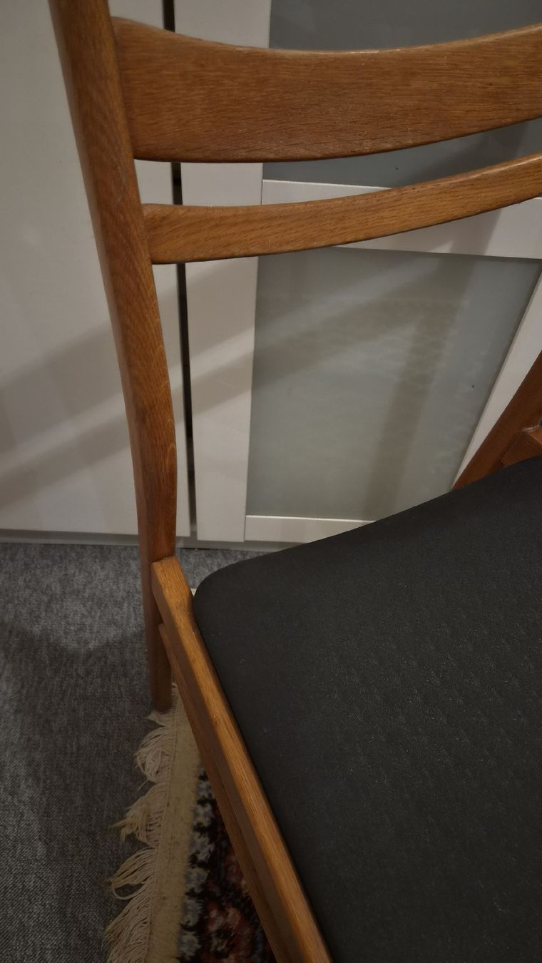 Sedie: 1 Mid Century Teak Stuhl  – Usato da Kölliken venduto da MissesBossTop1 1