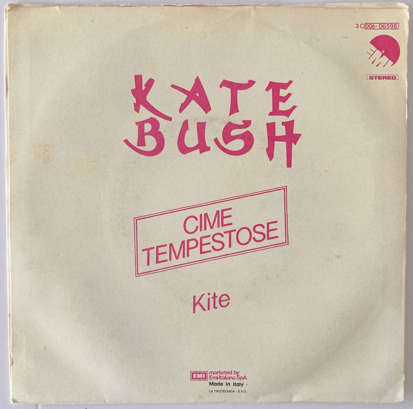 Dischi in vinile: KATE BUSH - WUTHERING HEIGHTS / CIME TEMPESTOSE – Usato da Bottens venduto da hotter-than-hell 1