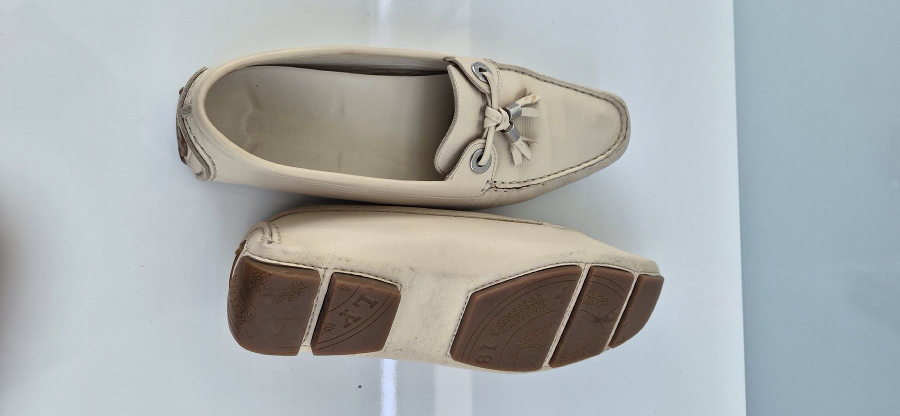 Bally Scarpe da donna: Bally Mokassins beige Leder Grösse 39.5 – Usato da Rapperswil SG venduto da lemiii 6