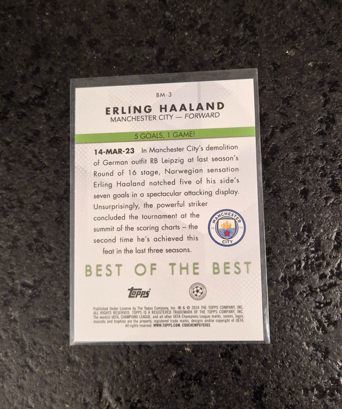 Topps Carte collezionabili: Haaland - Manchester City - Topps – Nuovo (secondo la descrizione) da Burg AG venduto da Danoe 1