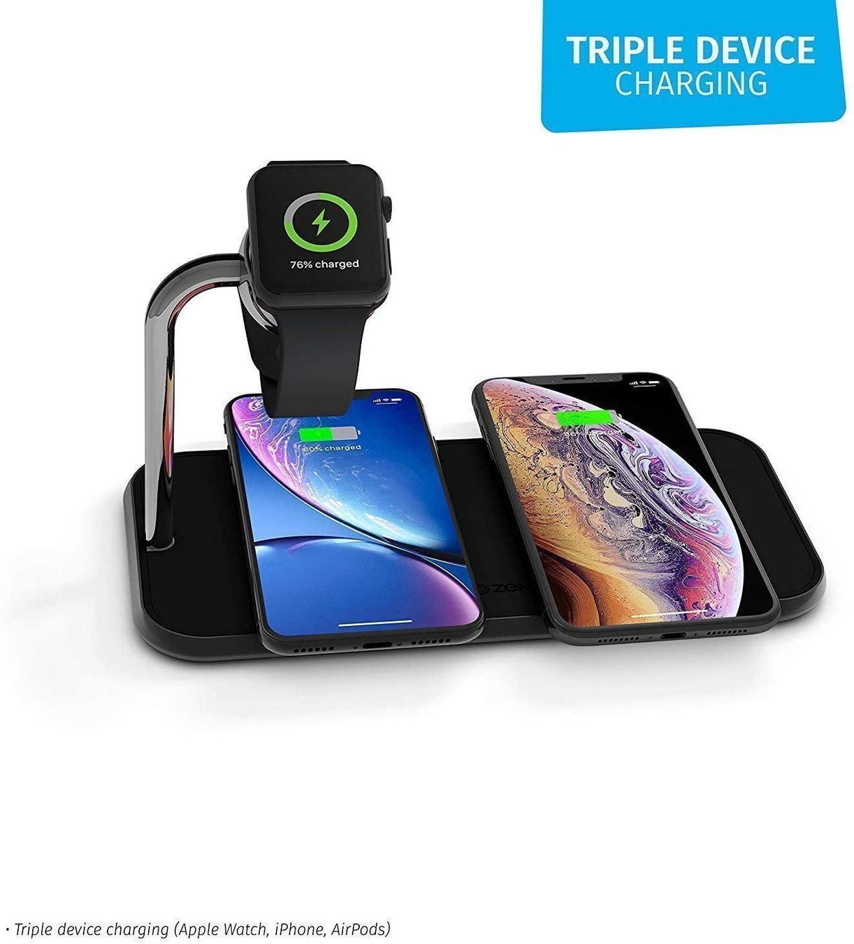 Apple Caricabatterie: Zens 3in1 Wireless Qi-Ladegerät Charger – Nuovo (secondo la descrizione) da Weinfelden venduto da SEYBOY 3
