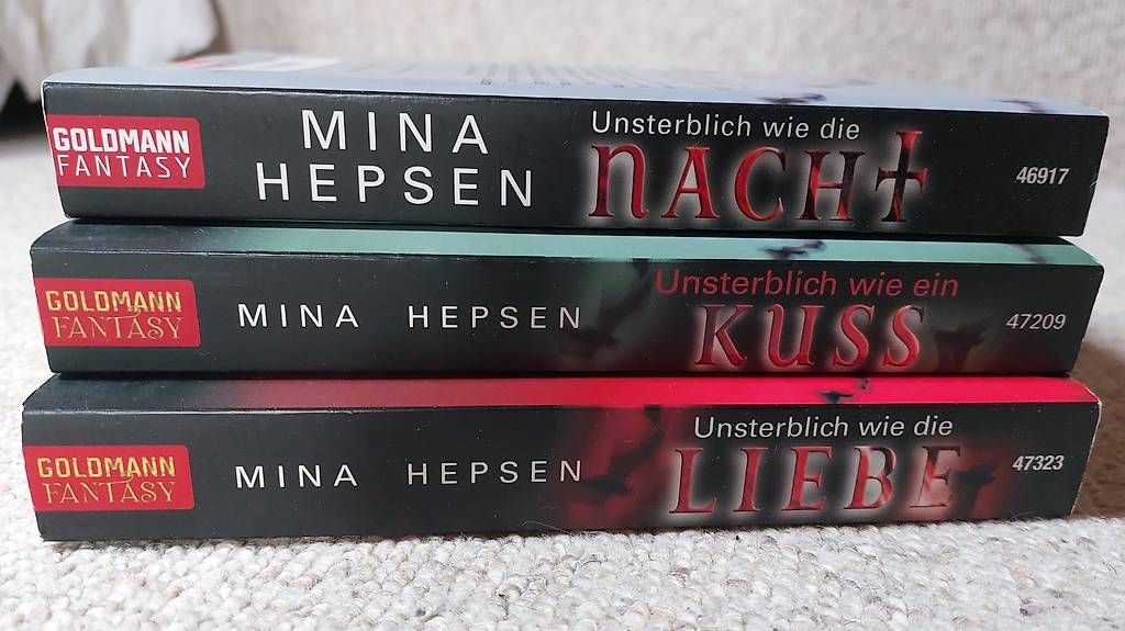 Bücher: 3 Bände Unsterblich von Mina Hepsen – Gebraucht aus Illnau von Buechermaus 1