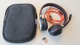 Jabra Evolve 65 mit Tasche und USB Dongle neuwertig