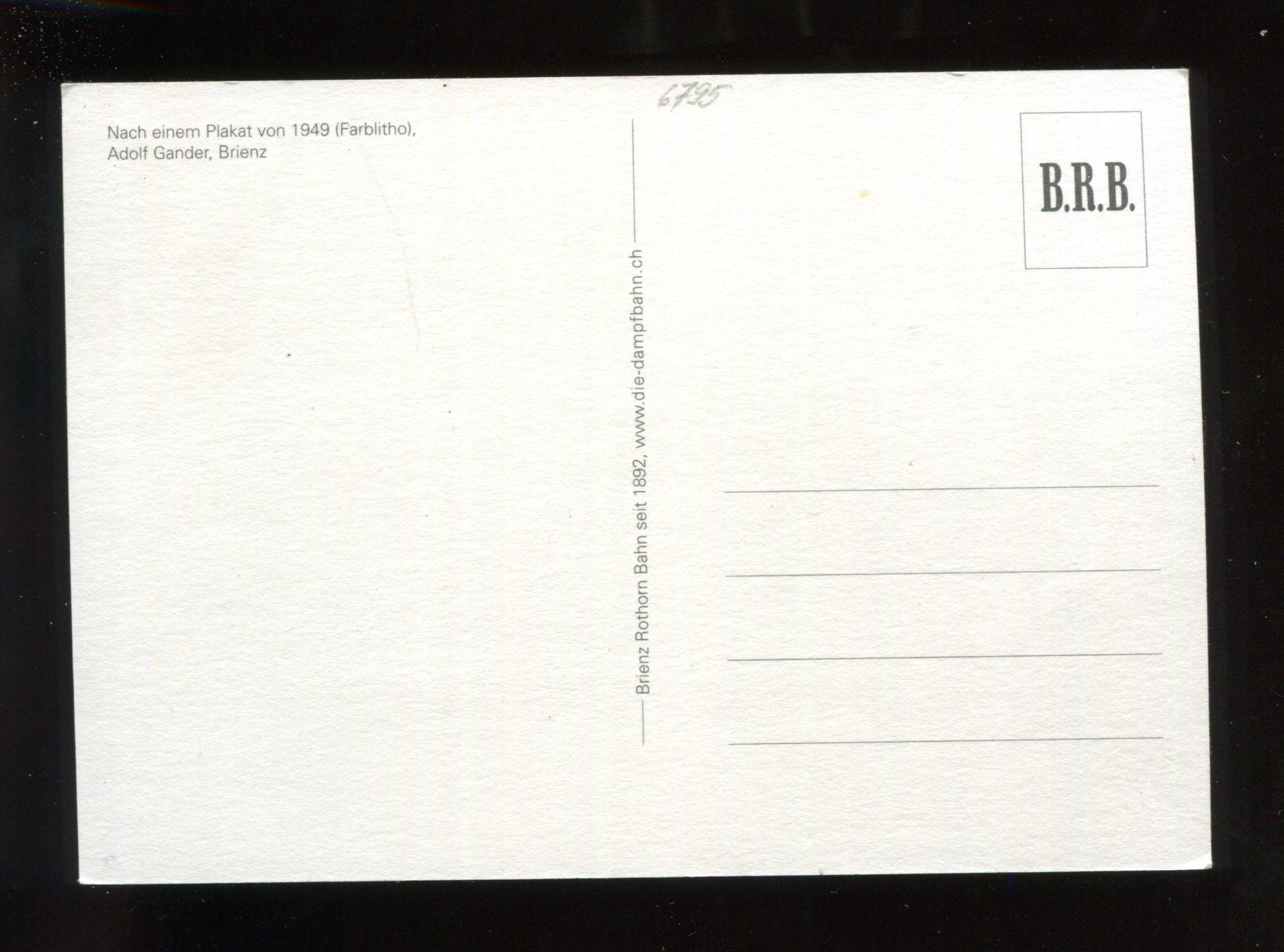 Cartoline postali: Brienzer-Rothorn, Künstlerkarte – Usato da Aarau venduto da Elmaar41 1