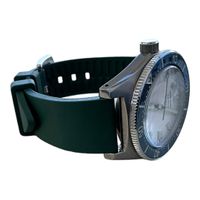 Rubber Strap Kautschuk Armband 18 mm dunkel grün oliv 0392