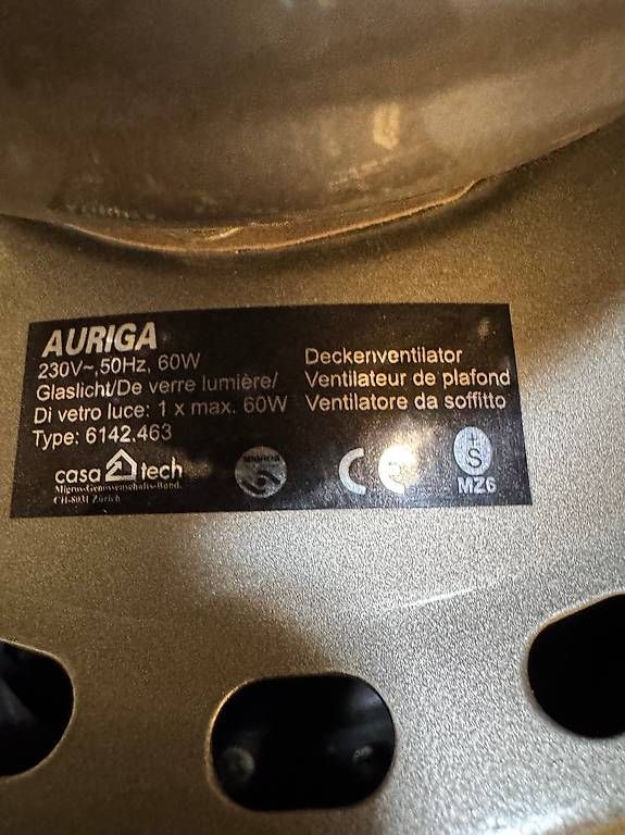 Ventilateurs: Deckenventilator und Lampe – D'occasion à Missy par bernhardiner02 2