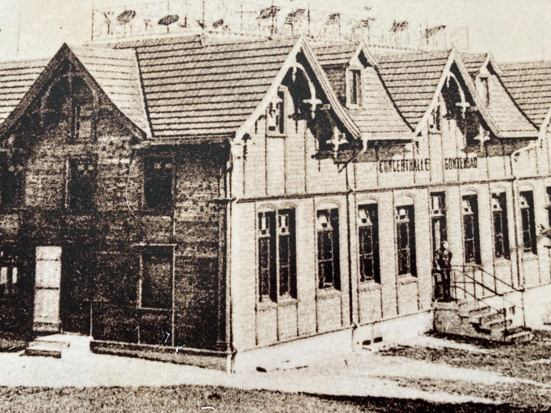 Cartoline postali: Appenzell, Concerthalle  Gontenbad – Usato da Wil SG venduto da Pin05 2