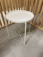 Beistelltisch rund weiss 