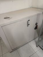 Grosser Stahlschrank Tresor weiss mit Schlüssel gebraucht