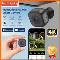 4K Mini Sicherheitskamera WiFi, Nachtsicht, Bewegung, IP65