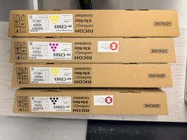 4x Original RICOH Toner MP C3503 - Schwarz,Gelb & Magenta