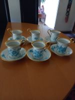 6er Antik Limoges Kaffetassen France